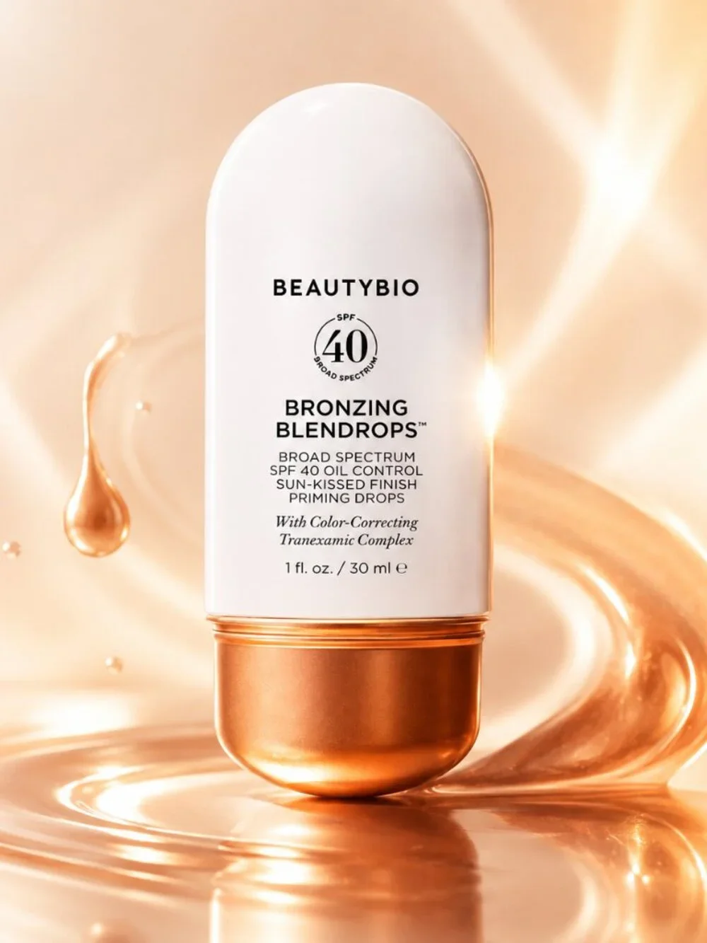 MSRP $48 | BeautyBio Bronzing Blendrops Broad Spectrum SPF 40 – 30 mL / 1 oz